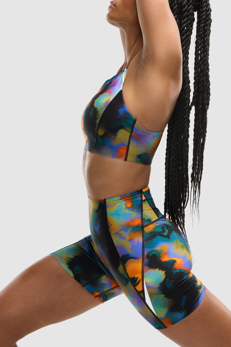 Printed PaceForm 5" Airated Run Short, Alternate, color, Heatmap Print