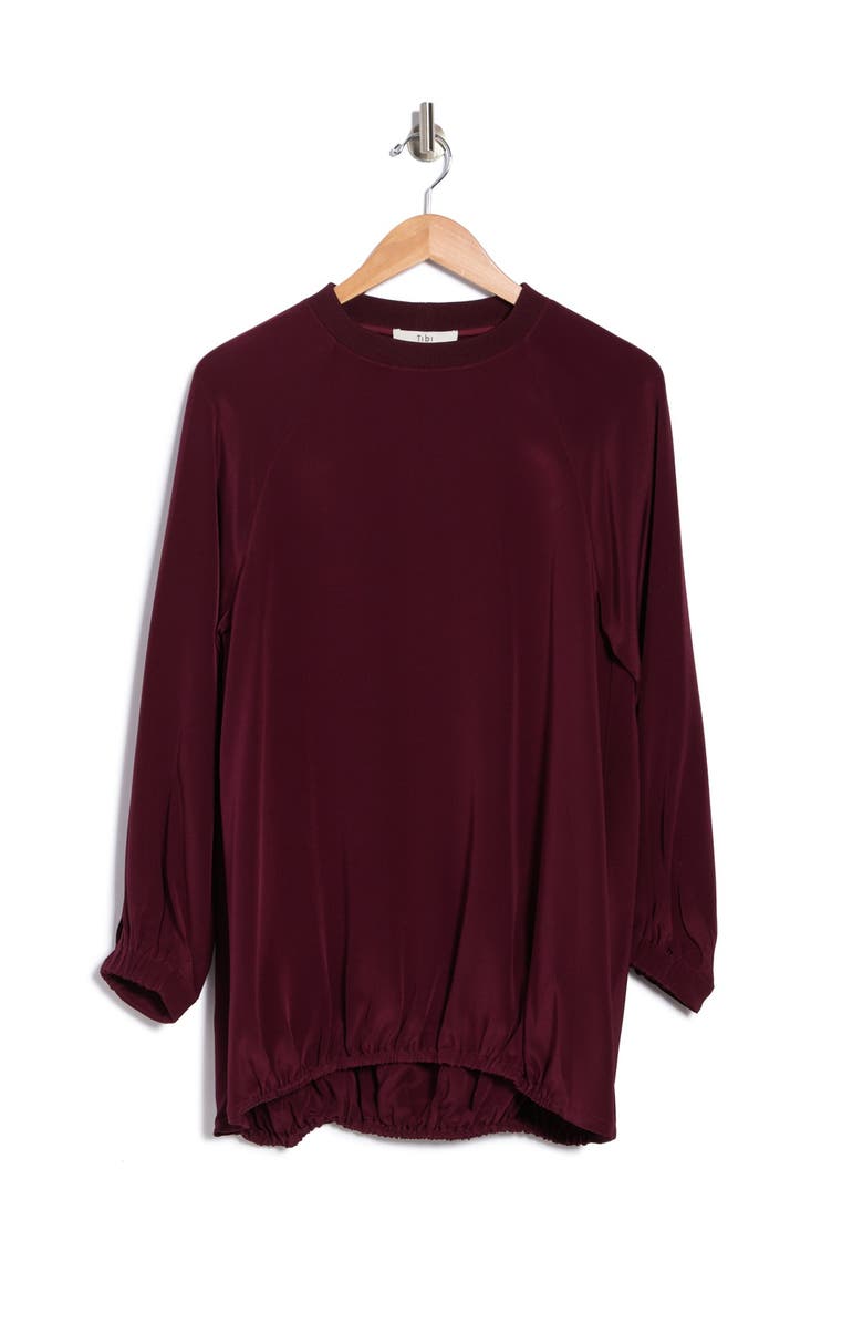 Tibi Silk Sweatshirt, Alternate, color, 