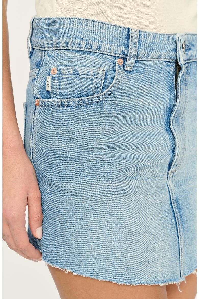 Alma Denim Miniskirt, Alternate, color, CLEAR SKY