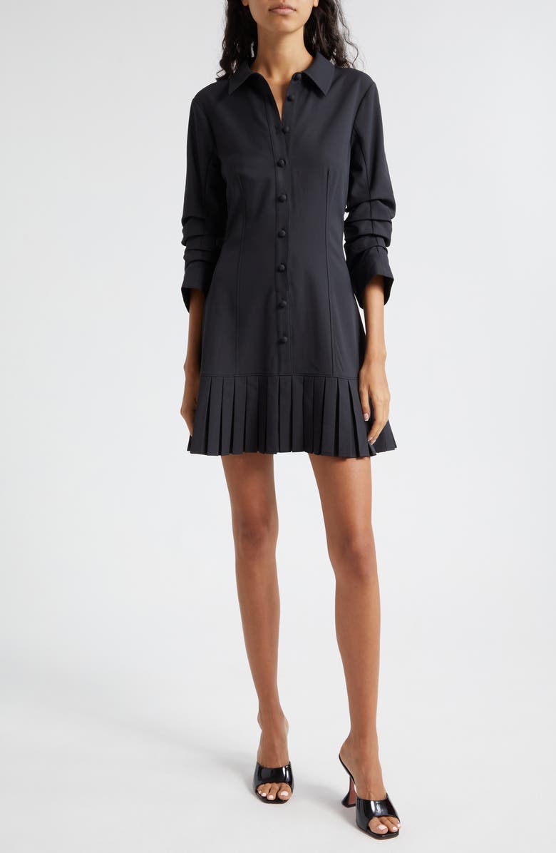 Cinq à Sept Lucilla Shirtdress, Main, color, Black