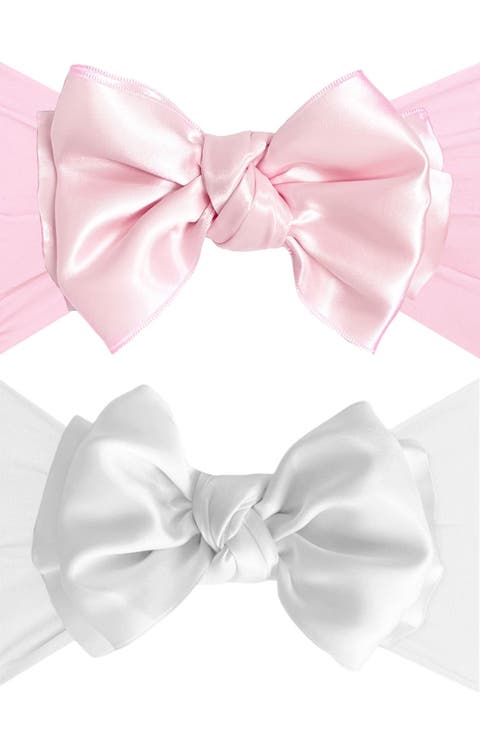 2-Pack Fab Bow Satin Headbands (Baby)