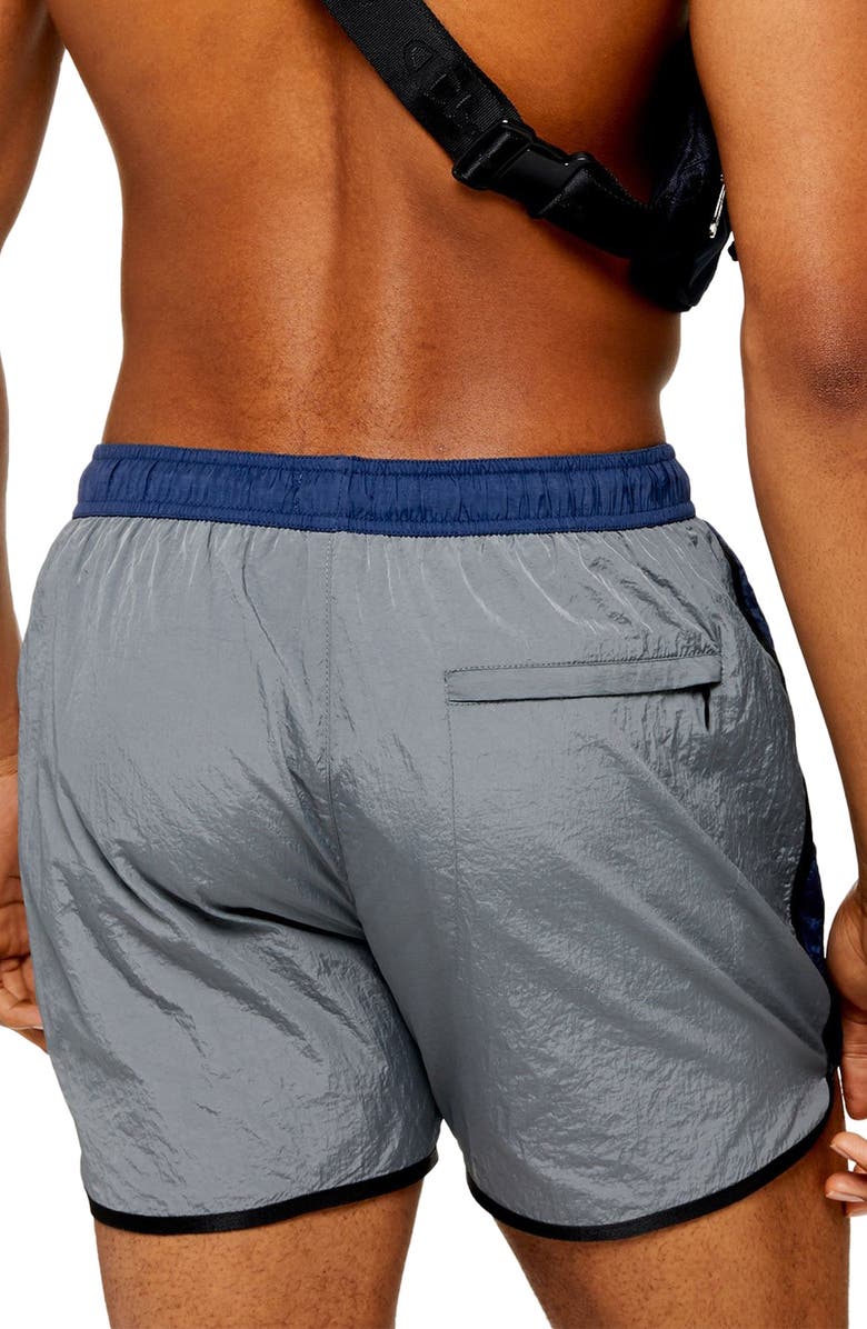 Topman Classic Nylon Swim Trunks, Alternate, color, 