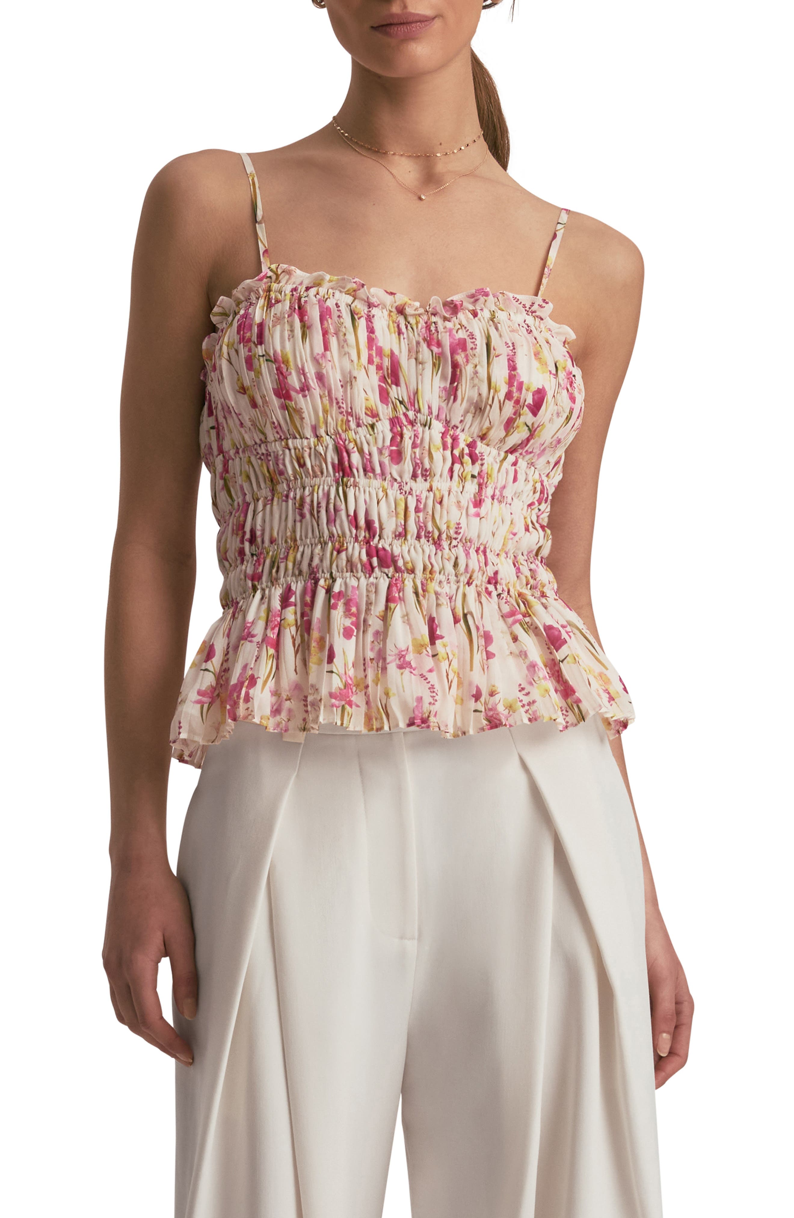 Favorite Daughter The Best Dressed Guest Shirred Camisole