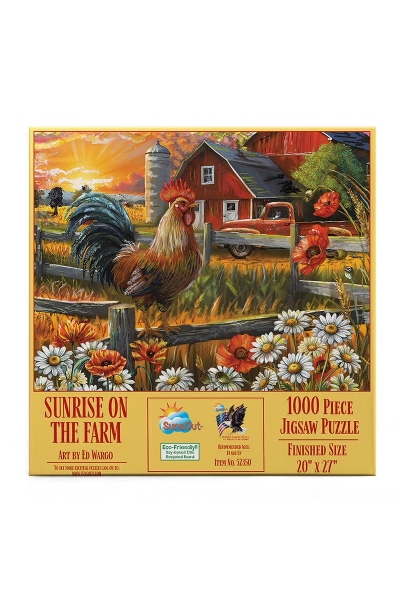 Sunsrise on the Farm 1000 piece Jigsaw Puzzle for Adults, Alternate, color, Multicolor