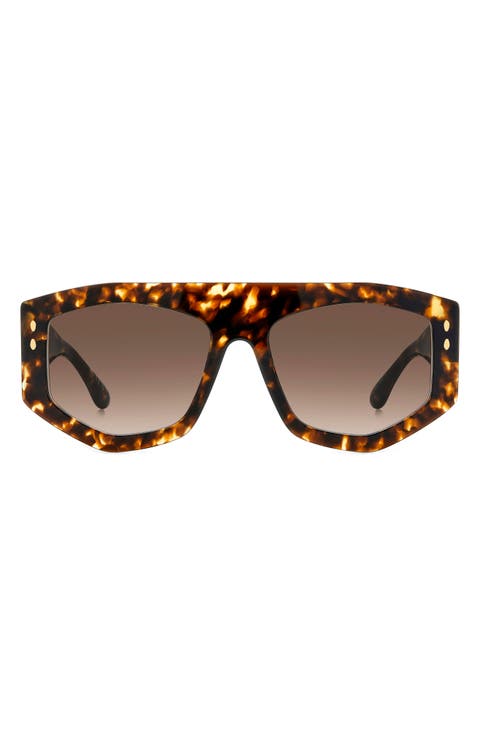 56mm Rectangular Sunglasses