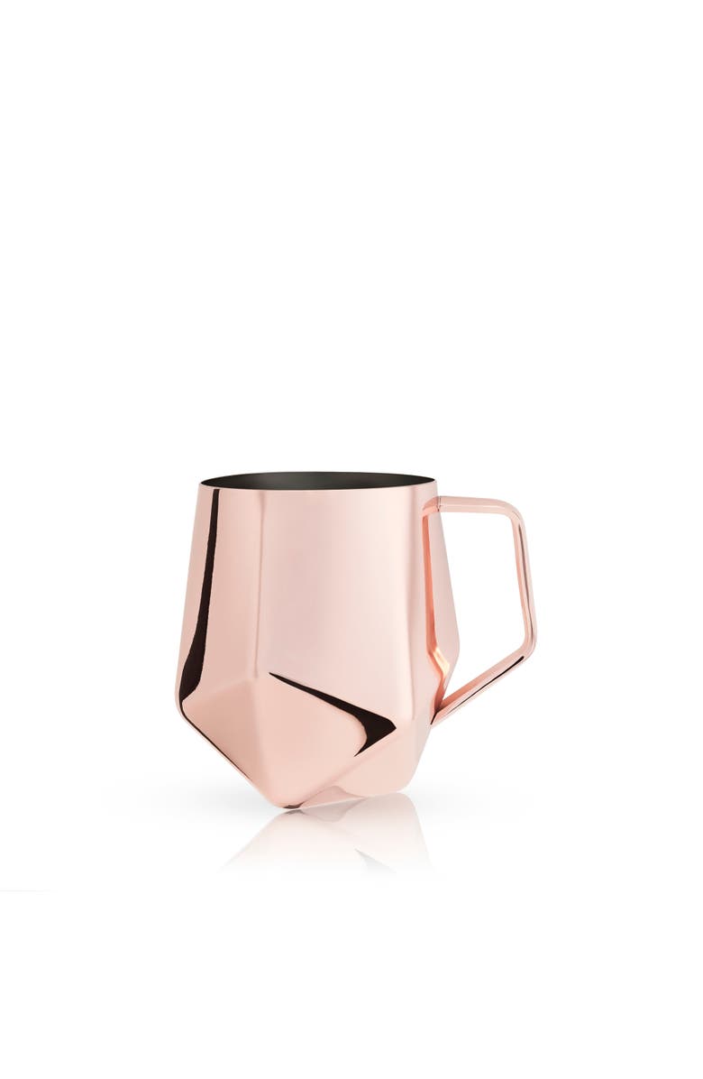Viski Seneca Faceted Moscow Mule Mug in Copper, Alternate, color, Copper