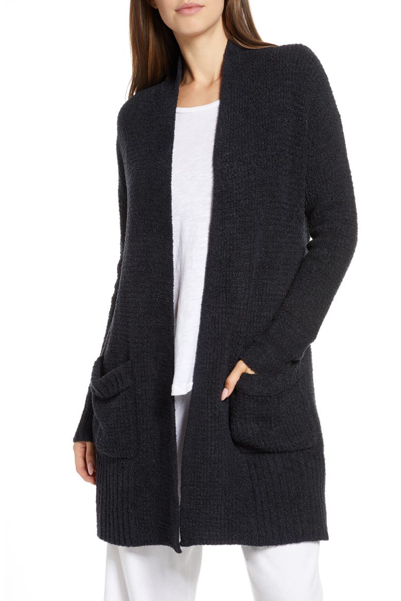 CozyChic® Lite Long Weekend Cardigan, Main, color, BLACK