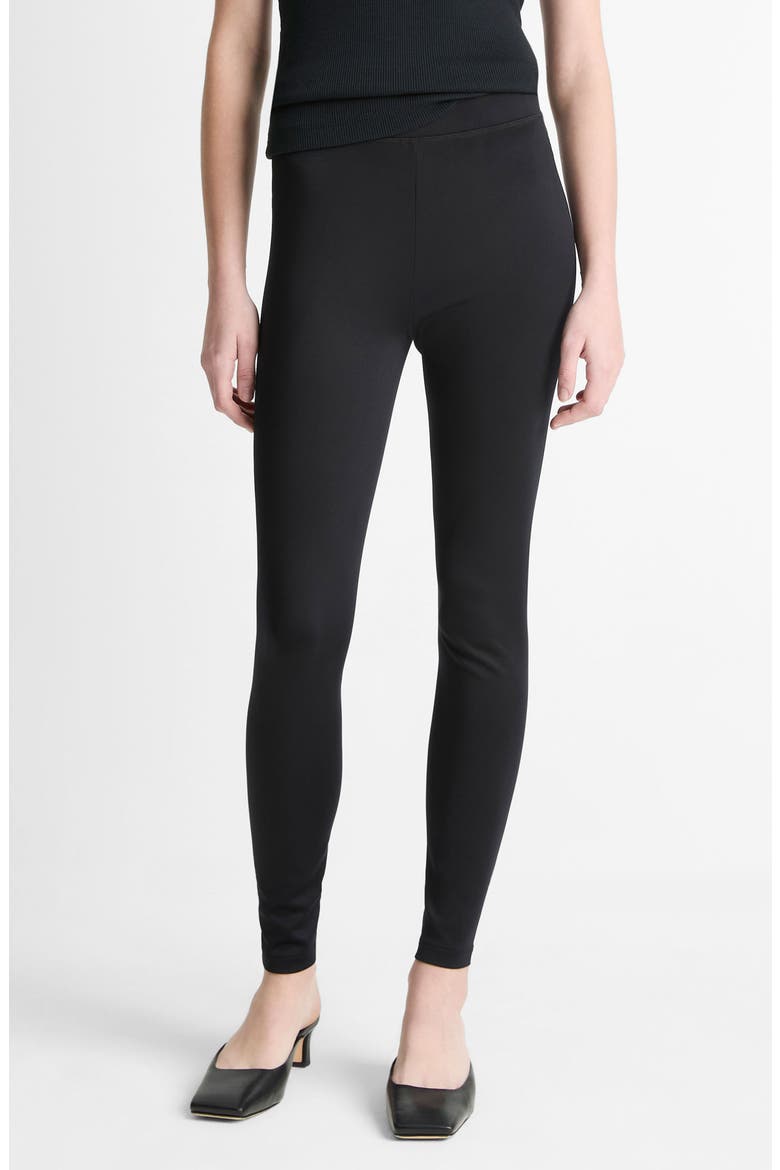 High Waist Leggings, Main, color, BLACK