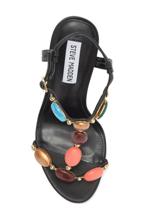 Steve Madden Donya T-strap Sandal In Black Multi