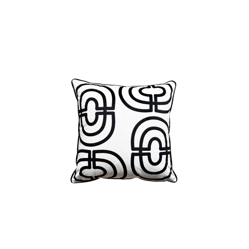 Villa Aburi Krado Throw Pillow In White