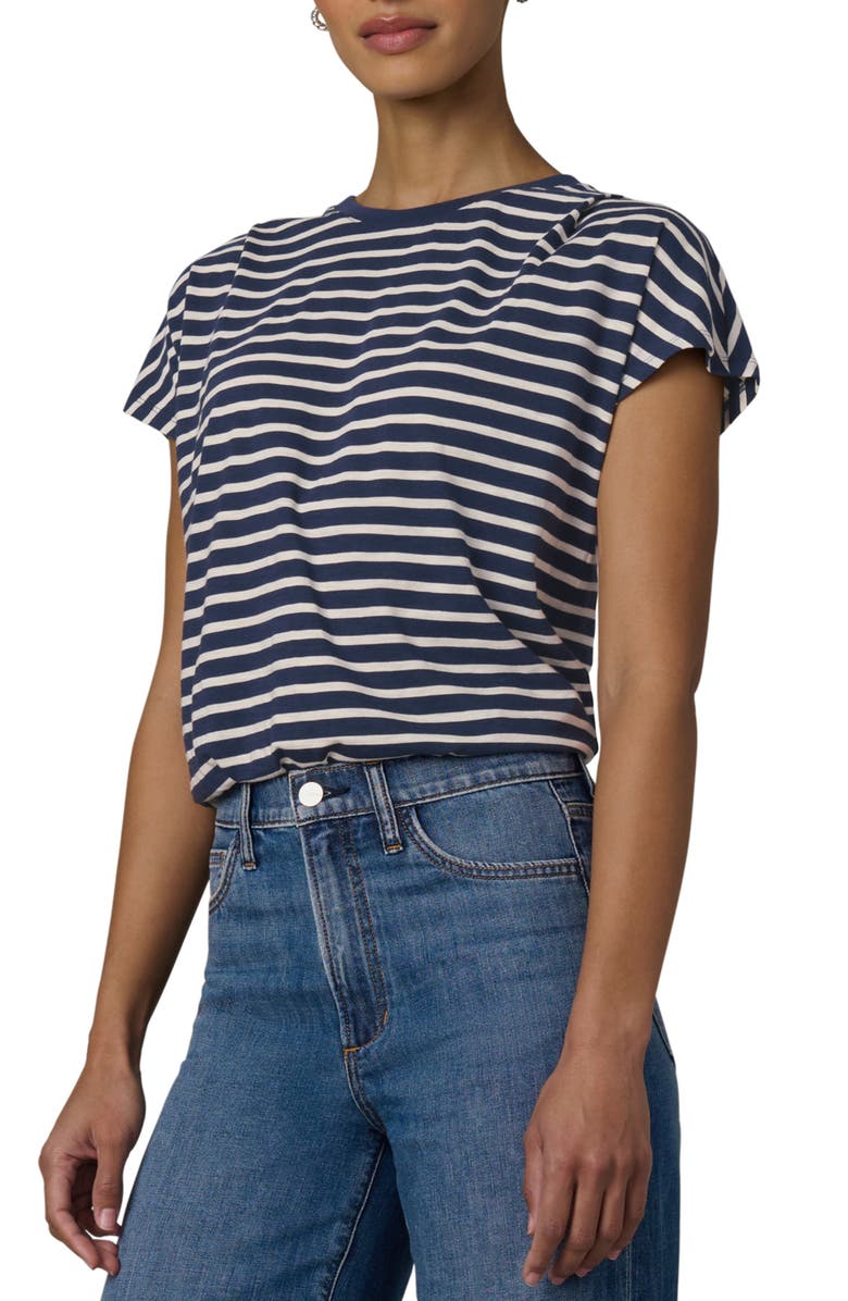 Joe's The Bubble T-Shirt, Alternate, color, Navy/ Ecru Stripe
