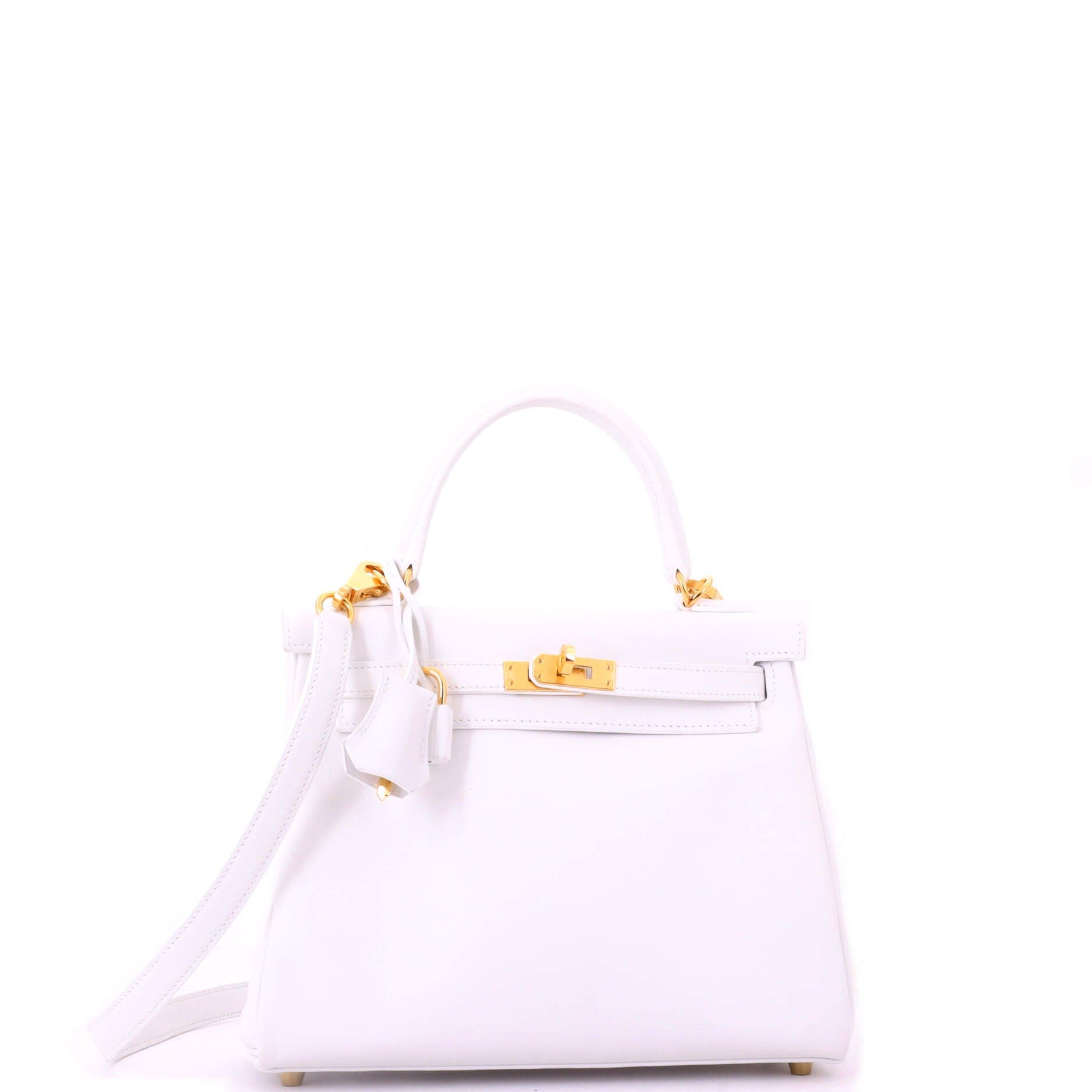 Kelly Handbag White Swift with Gold Hardware 25, Alternate, color, White