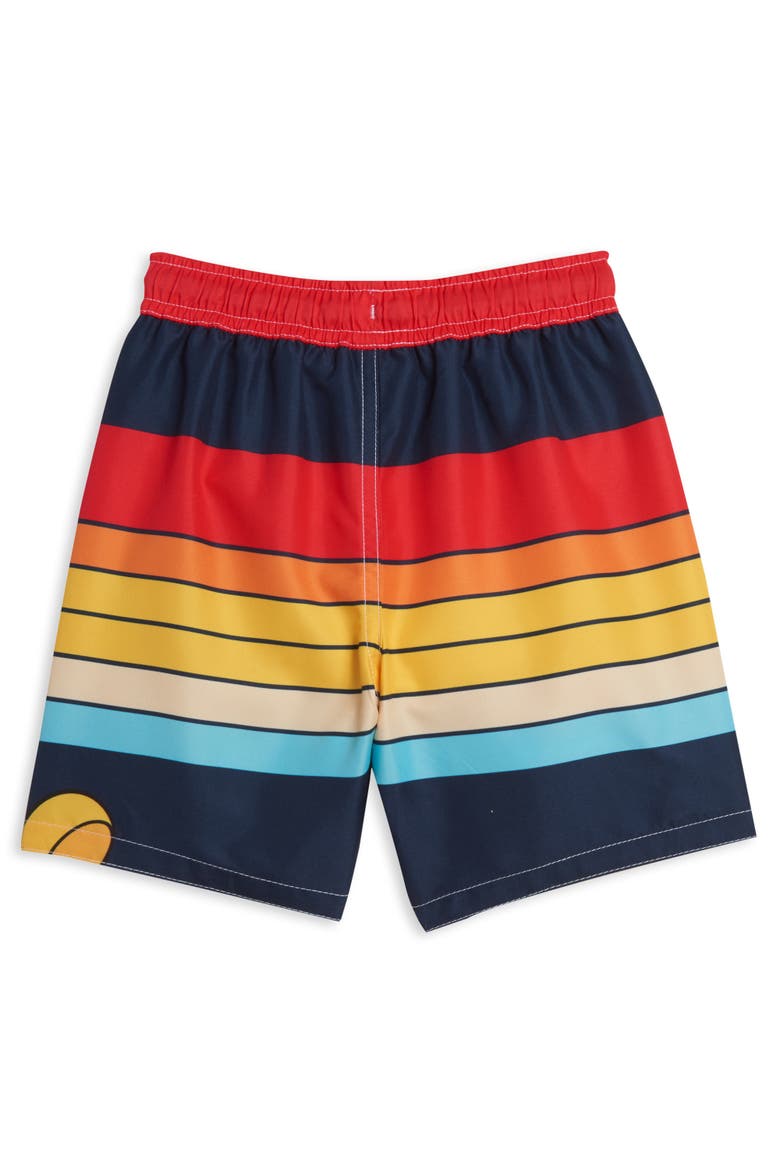 Mickey Mouse Swimwear 2-Piece Rash Guard and Swim Trunks Set, Alternate, color, Mickey Red Multi