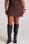 Estelle Rowan Belted Miniskirt