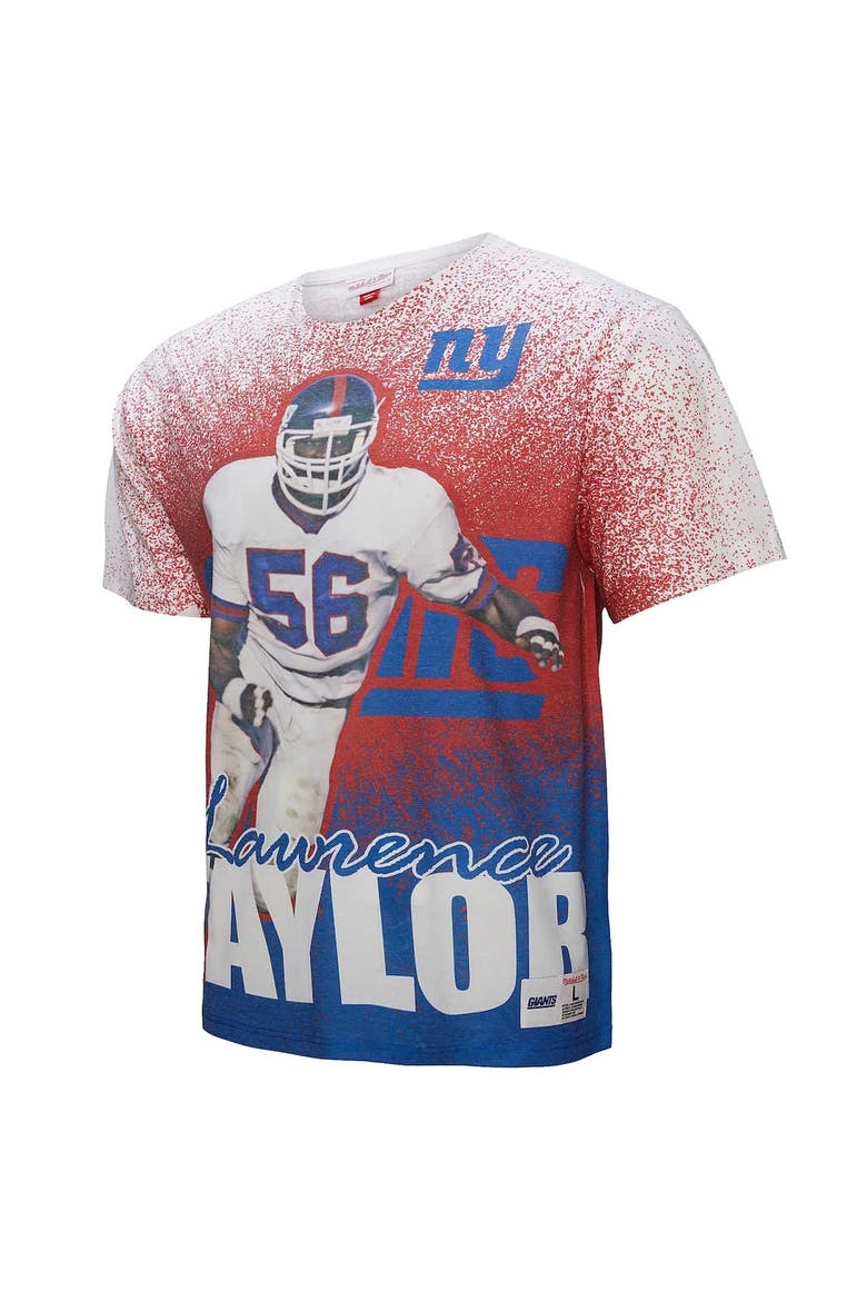 Men's Mitchell & Ness Lawrence Taylor Gray New York Giants Burst Retired Player T-Shirt, Alternate, color, Gray