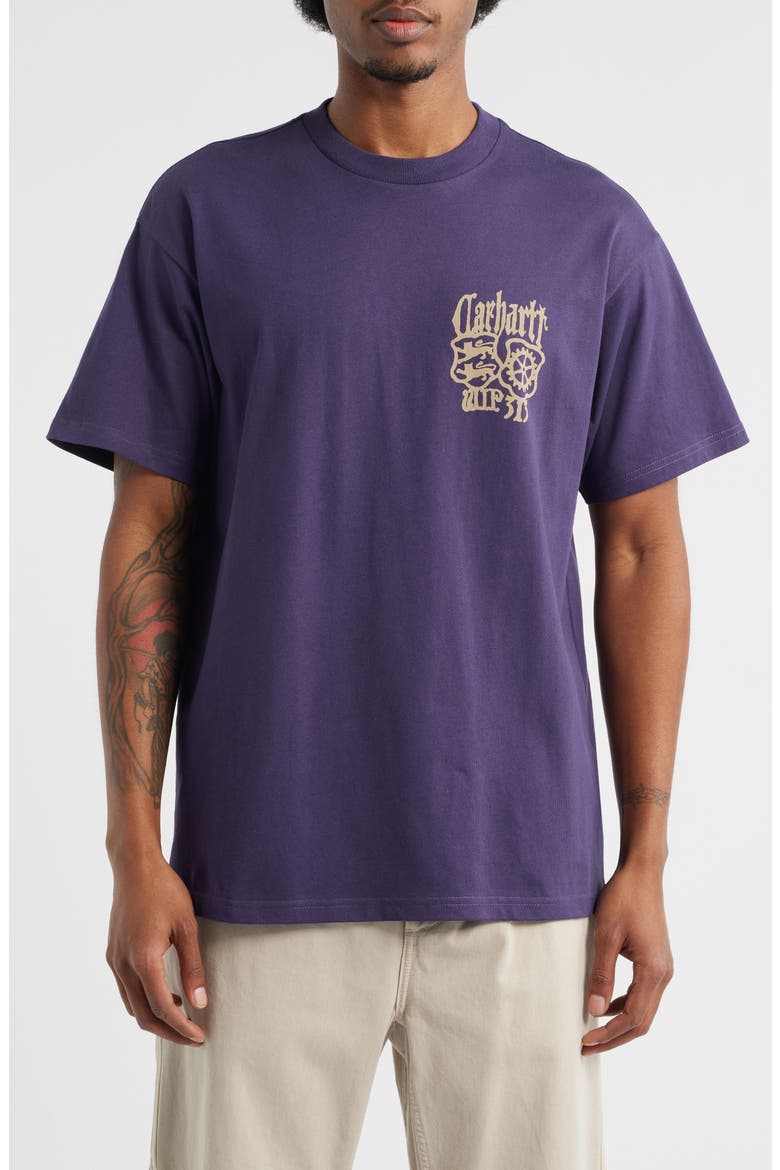 Commuting Tales Organic Cotton Graphic T-Shirt, Main, color, LOKERS