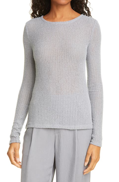 Textured Long Sleeve Sweater