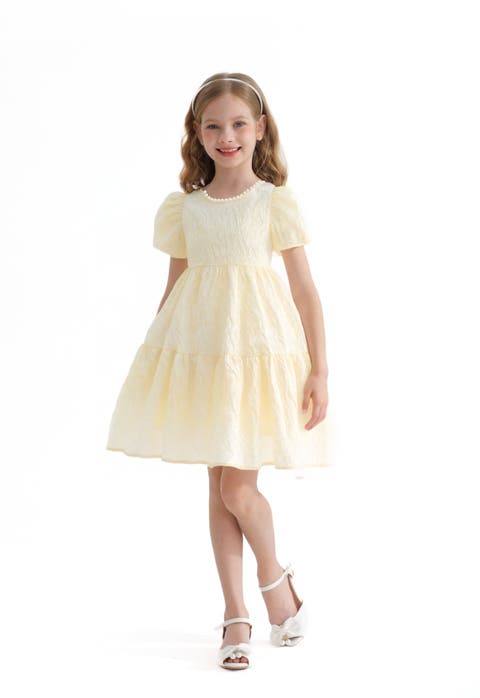 Pearl Lined Empire Dress (Toddler, Little Kid & Big Kid)
