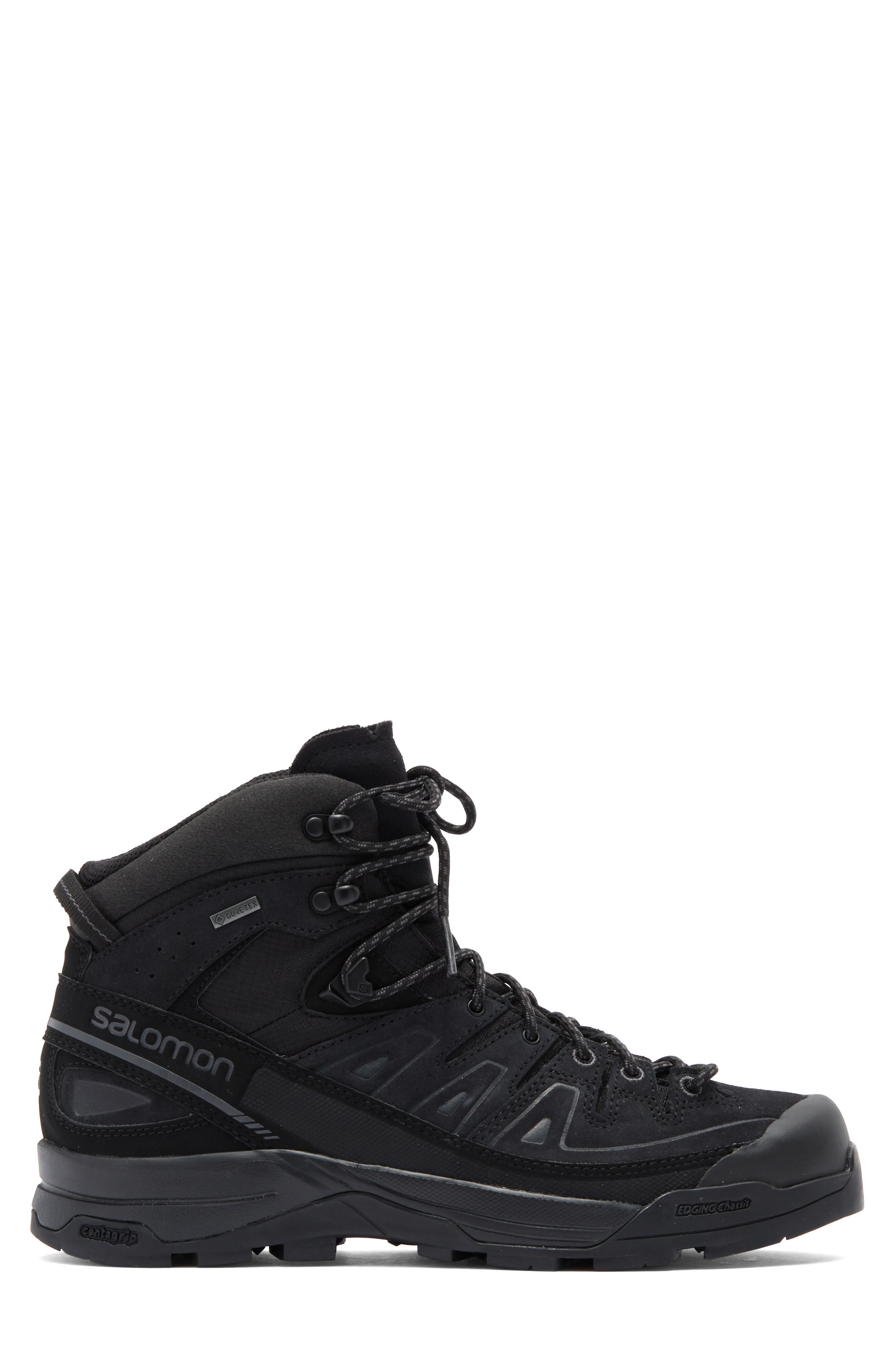 Salomon X-Alp Gore-Tex<sup>®</sup> Waterproof High Top Sneaker, Alternate, color, Black/Black/Asphalt