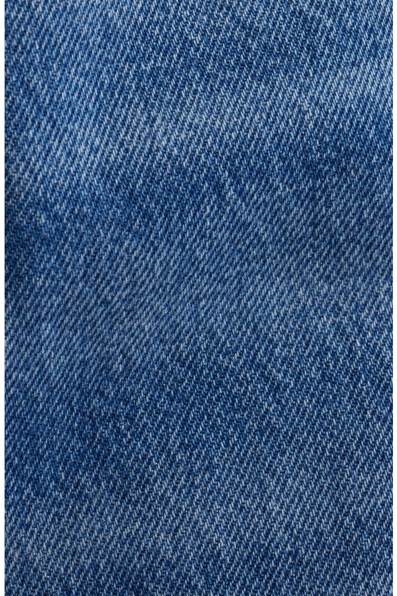 The Cutoff Denim Miniskirt, Alternate, color, ROSALIE
