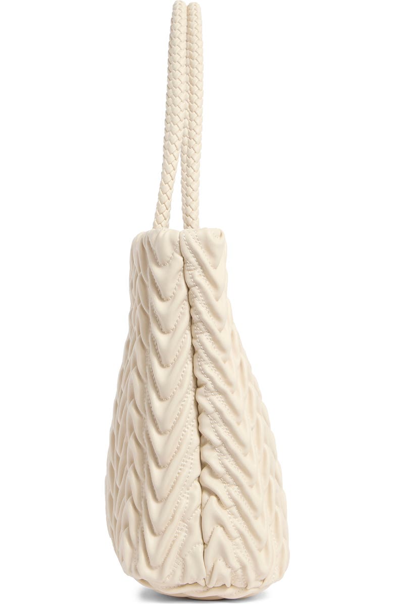 Sam Edelman Ari Quilted Leather Tote Bag, Alternate, color, Ivory