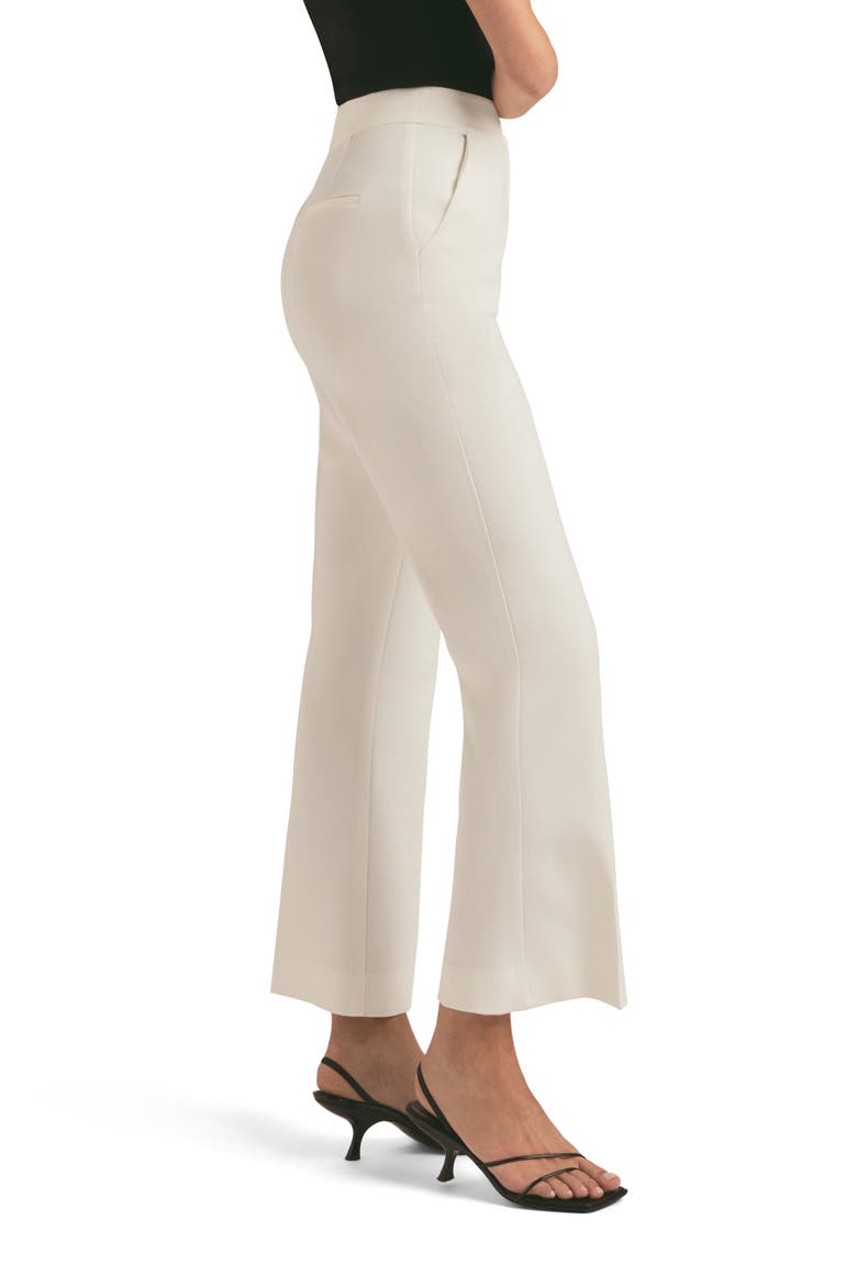 The Phoebe Crop Flare Pants, Alternate, color, IVORY