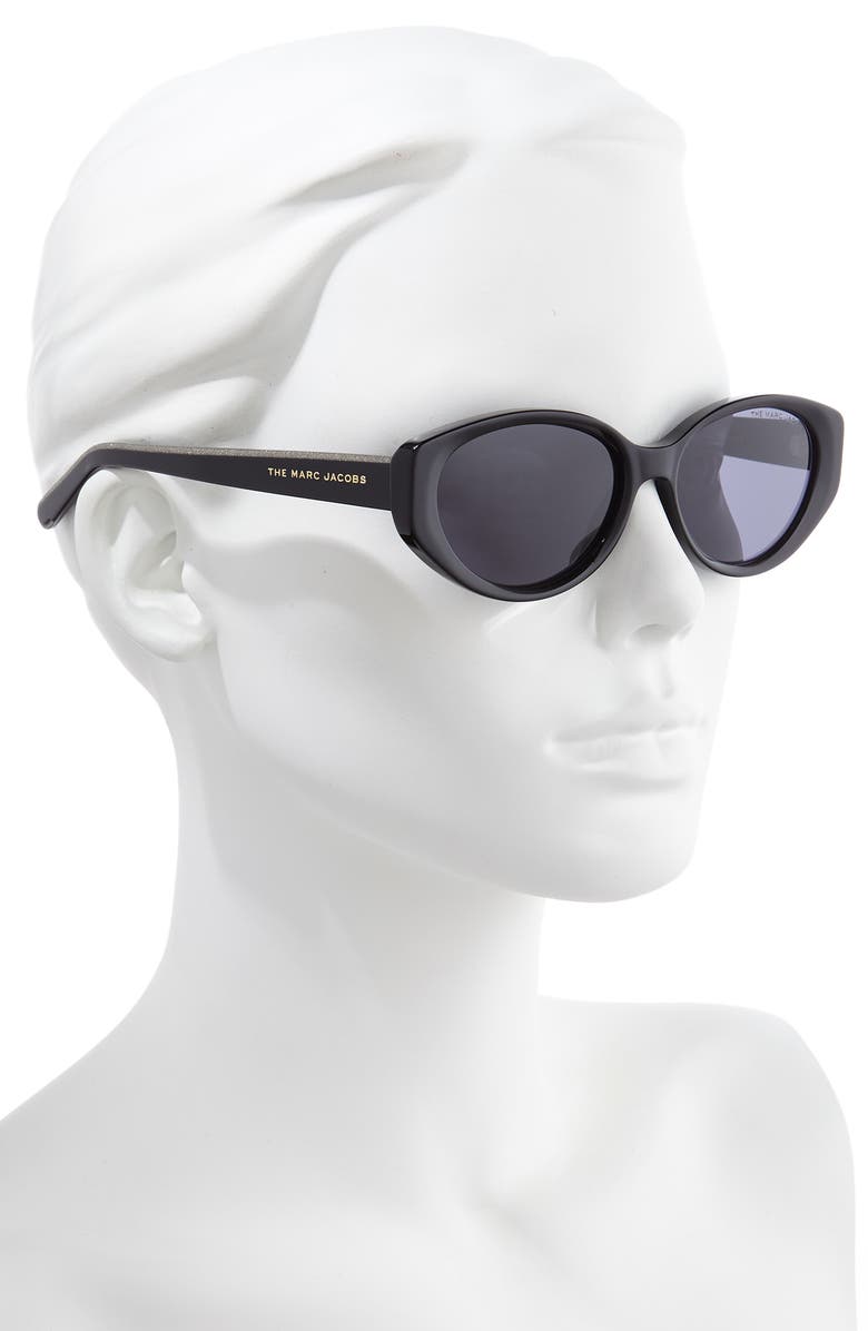 Marc Jacobs 55mm Oval Sunglasses, Alternate, color,