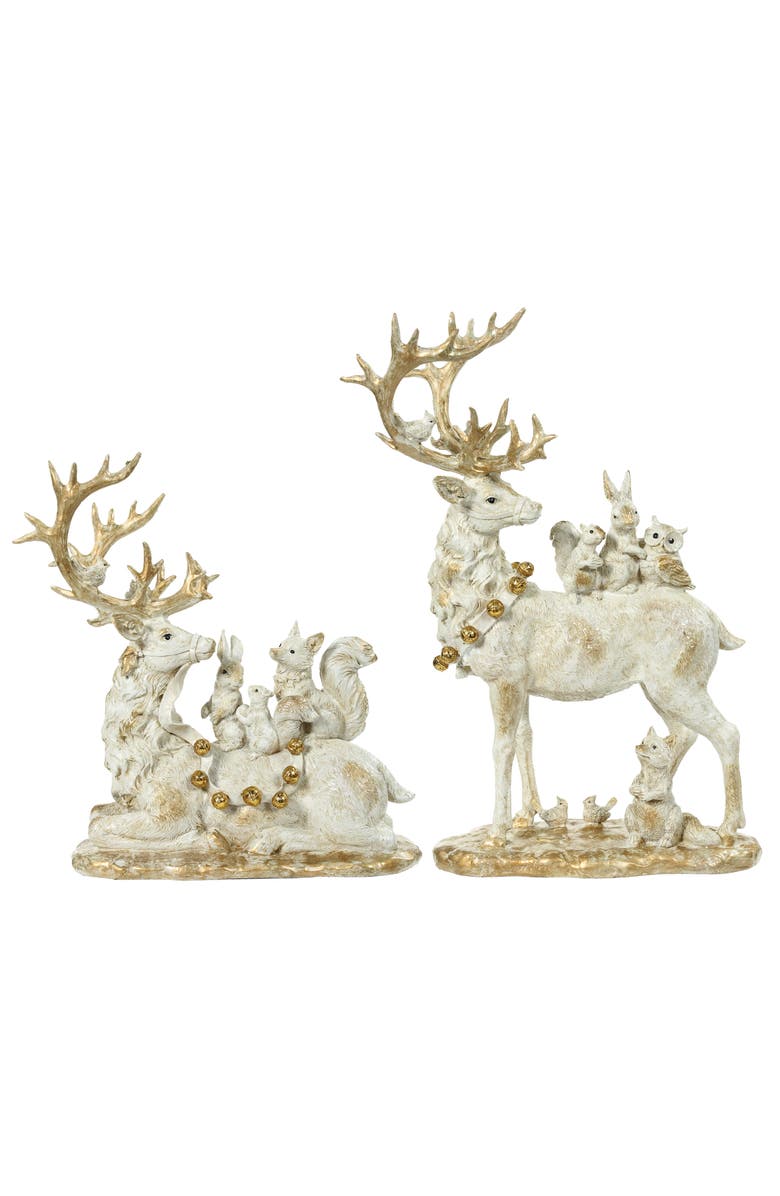 Mark Roberts Deer and Friends, Set of 2, Main, color, Ivory