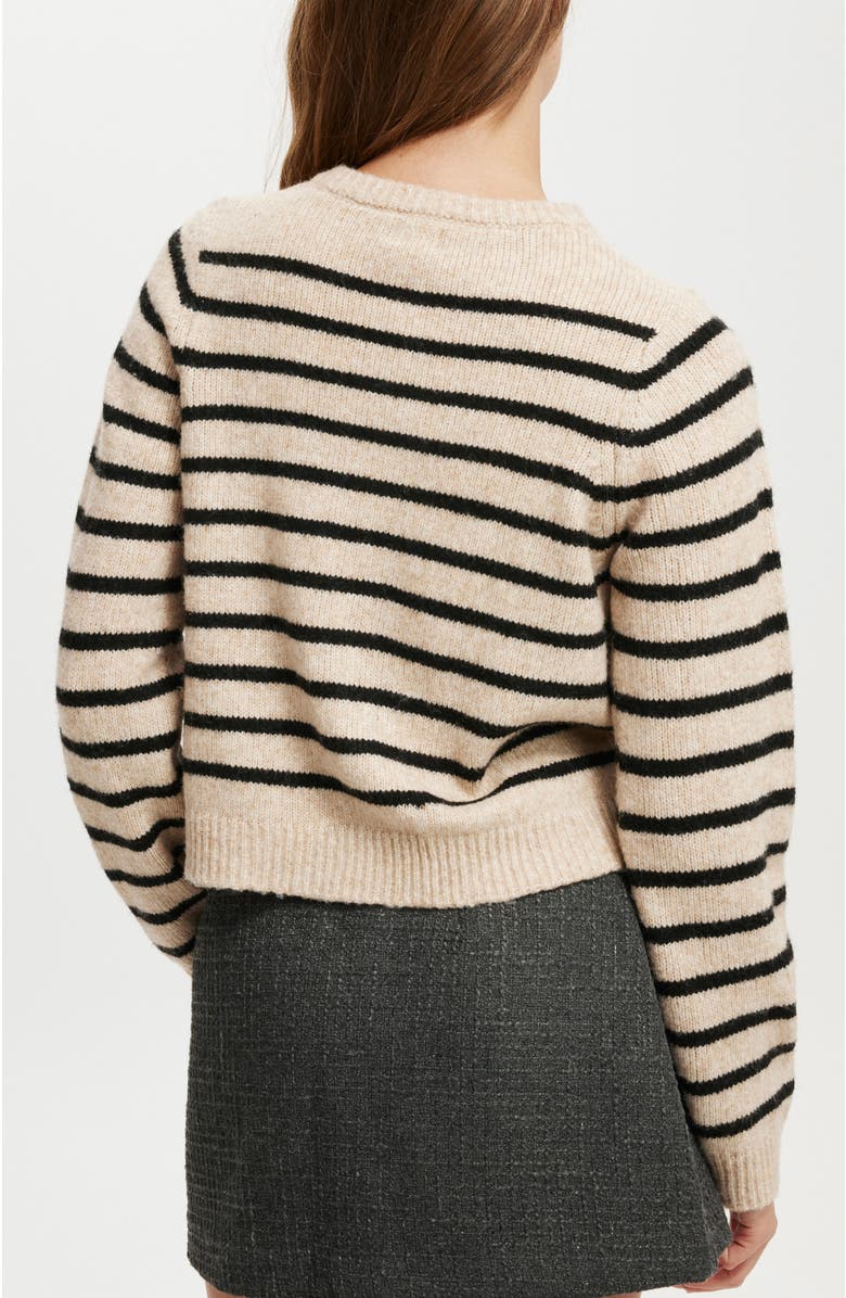 Cotton On Luxe Crew Button Cardigan, Alternate, color, 