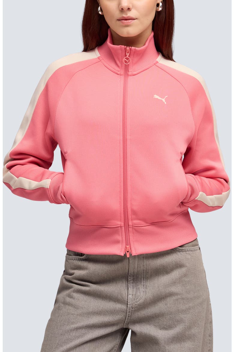 T7 Always On Short Track Jacket, Main, color, WILD PINK