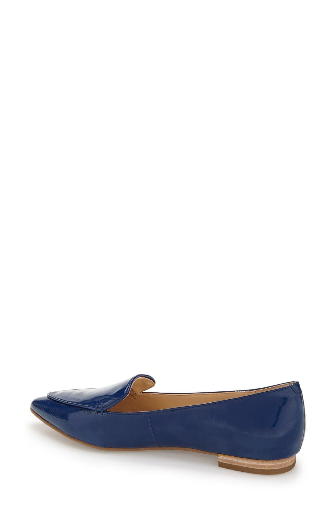 'Cammila' Pointy Toe Loafer, Alternate, color, MIDNIGHT LEATHER