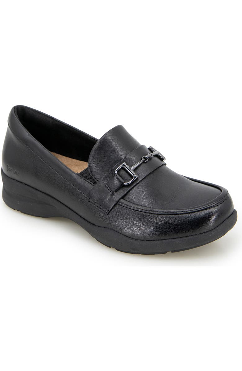 Jambu Tabitha Casual Slip-On Loafer, Main, color, Black Leather