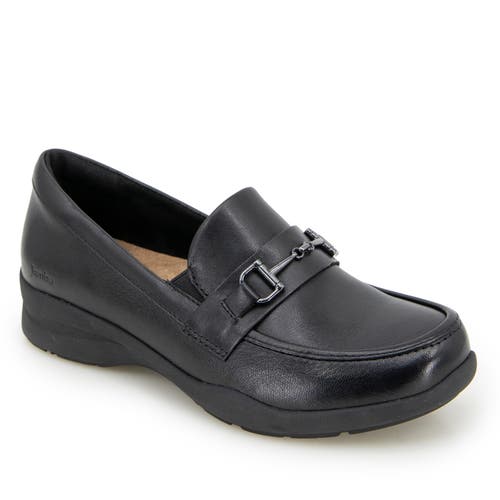 Jambu Women's Tabitha Slip On Flats In Black Leather