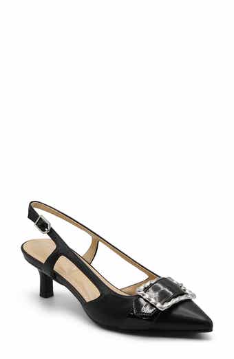 Sippy Pointed Toe Slingback Pump
