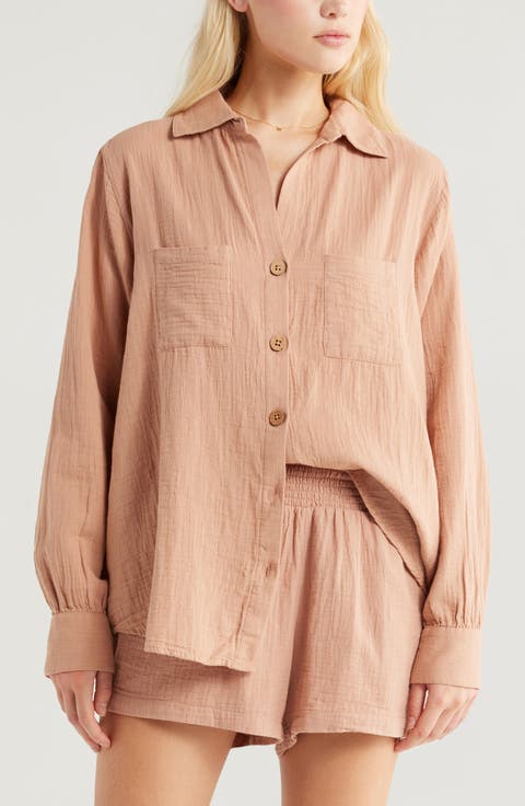 Swell Gauze Button-Up Shirt