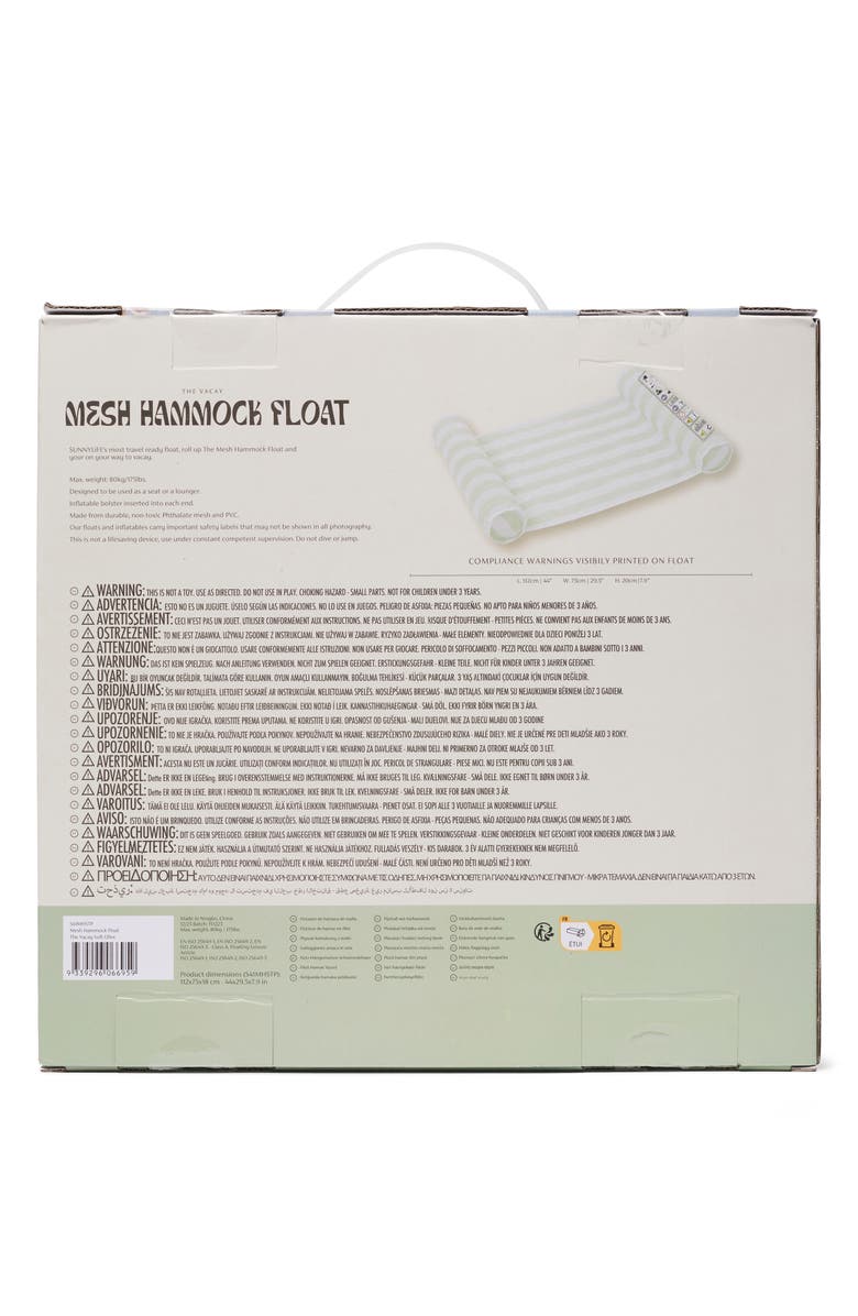 Sunnylife The Vacay Hammock Pool Float, Alternate, color,