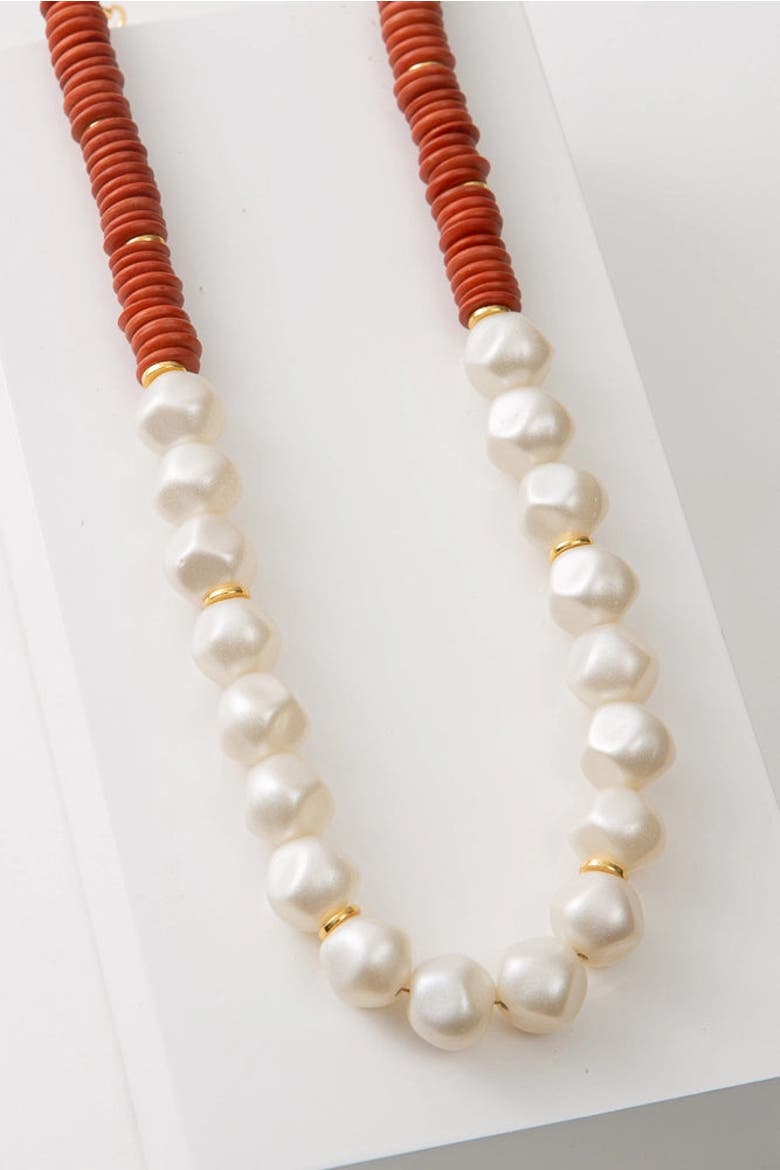 Sahil Necklace, Main, color, White
