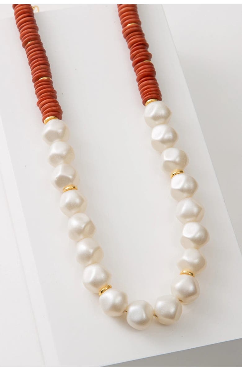 Noonday Collection Sahil Necklace, Main, color, White