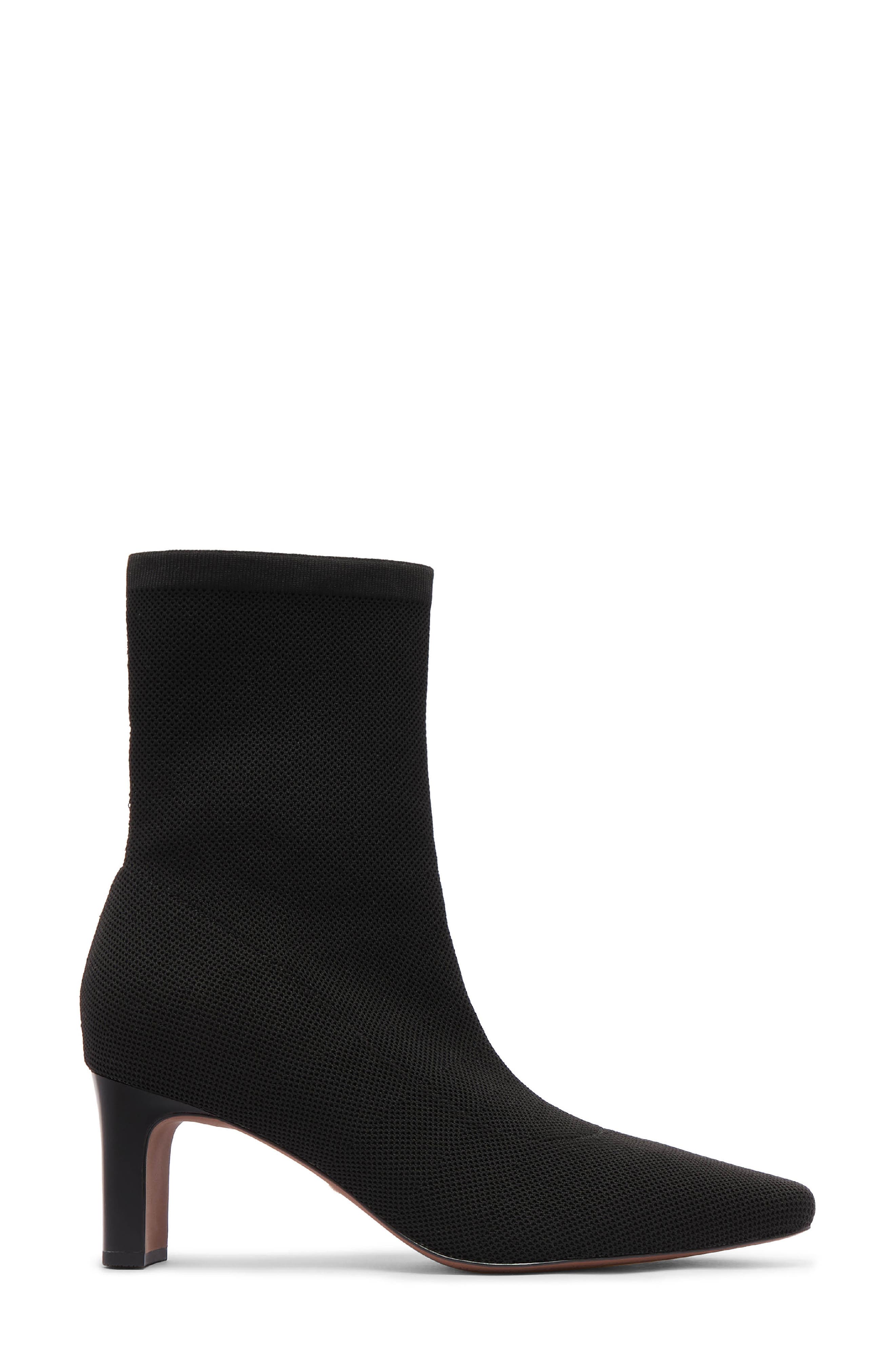 FRANKIE4 Melrose Stretch Knit Bootie, Alternate, color, Black Knit