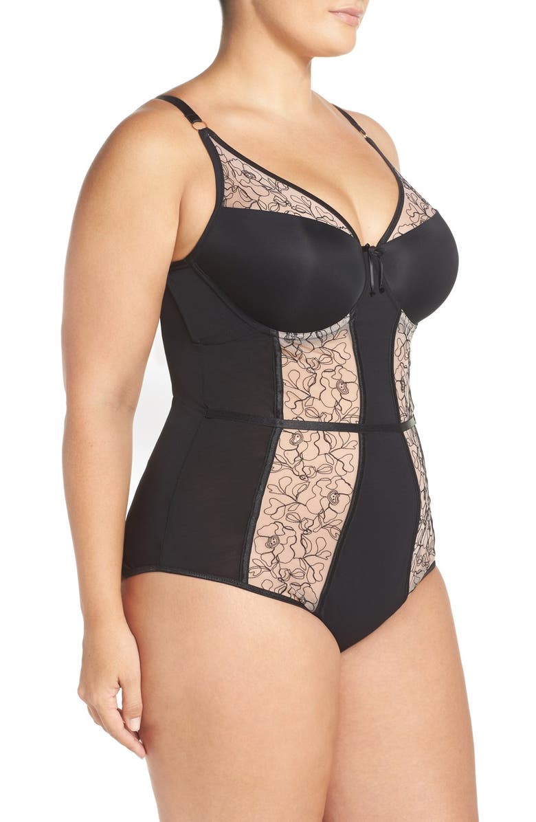 Ashley Graham Underwire Bodysuit, Alternate, color, 