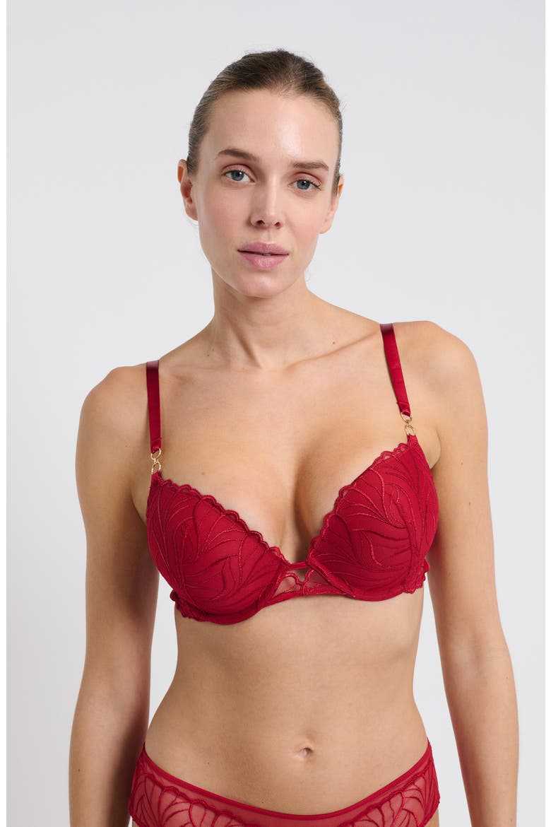 Envolee N°9 Underwire Bra, Alternate, color, RED
