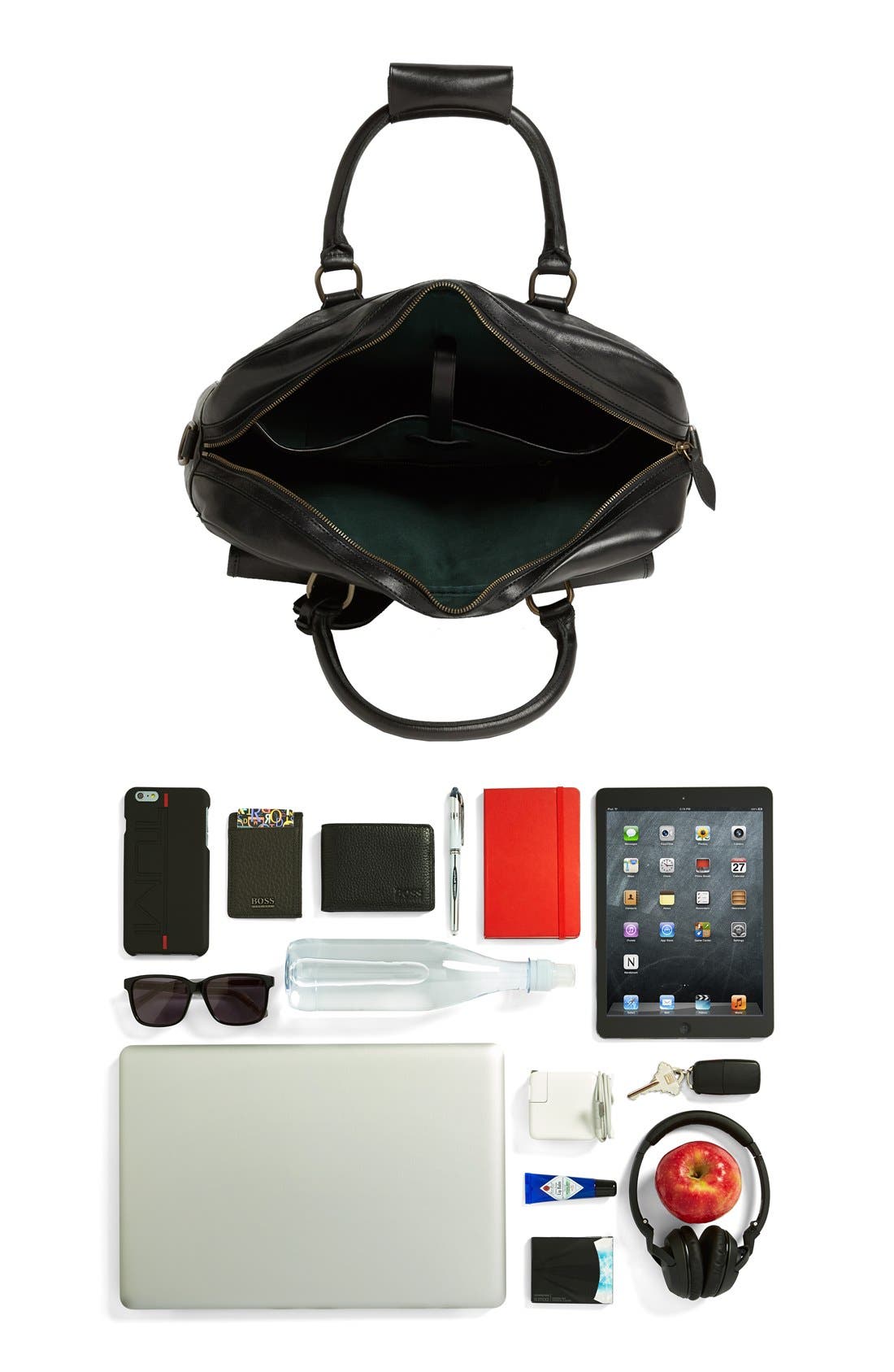 Polo Ralph Lauren Leather Commuter Bag, Alternate, color, 