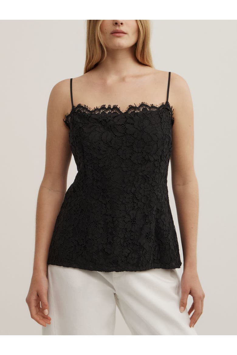 Lace Camisole, Main, color, Black