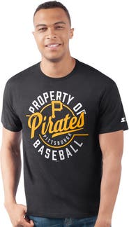 STARTER Men's Starter Black Pittsburgh Pirates Prime Time Property Of T-Shirt