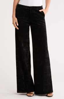 Alice + Olivia Conor Velvet Wide Leg Pants