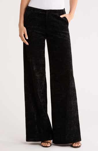 Alice + Olivia Conor Velvet Wide Leg Pants