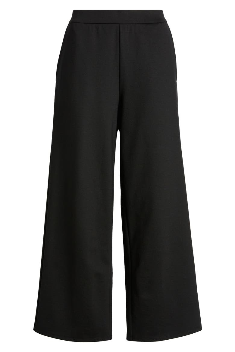 Ankle Wide Leg Pants, Alternate, color, BLACK