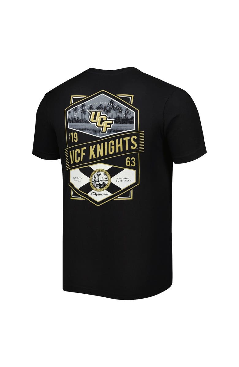FLOGROWN Men's Black UCF Knights Double Diamond Crest T-Shirt, Alternate, color, 