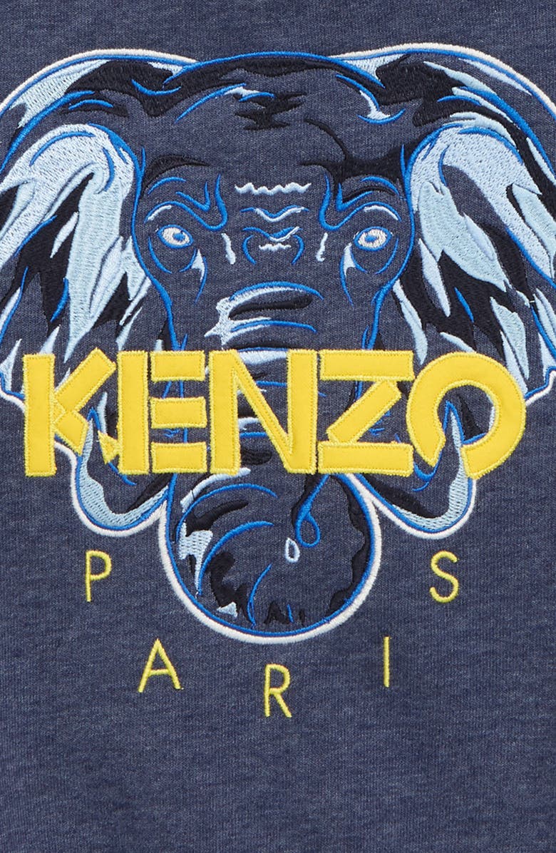 KENZO Kids' Embroidered Elephant Sweatshirt, Alternate, color, 