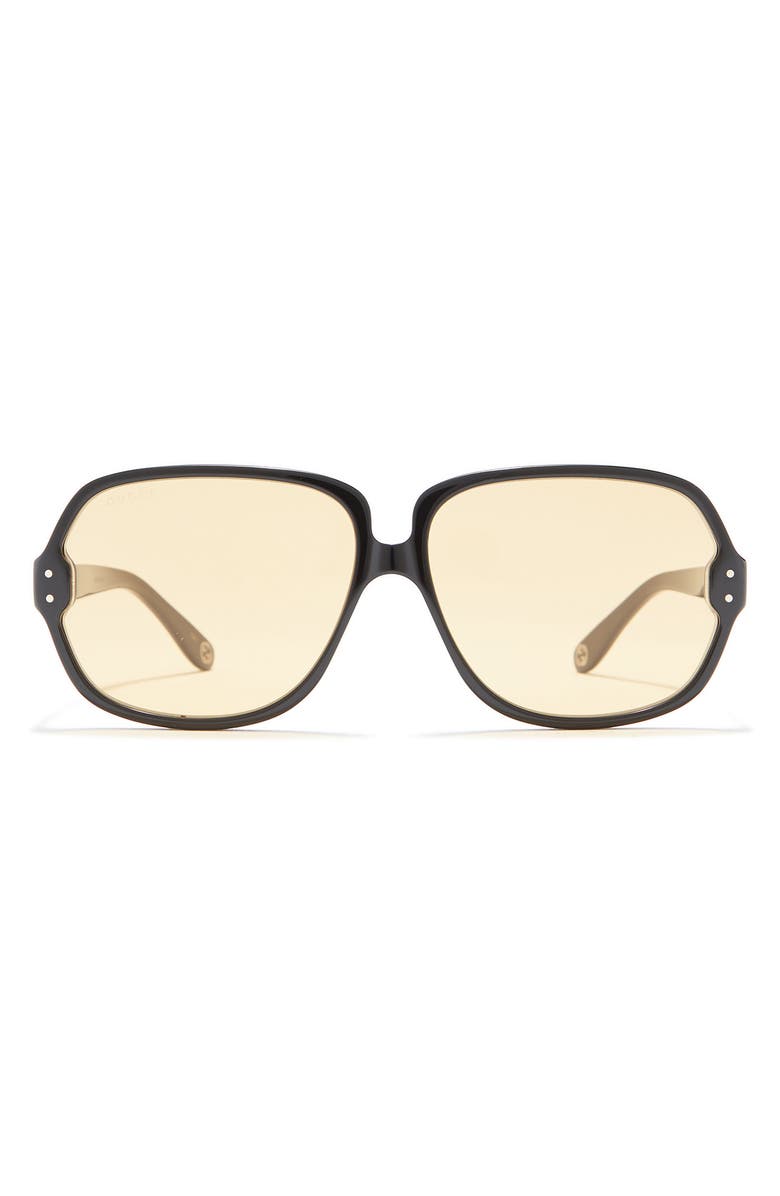 Gucci 63mm Round Sunglasses, Main, color,
